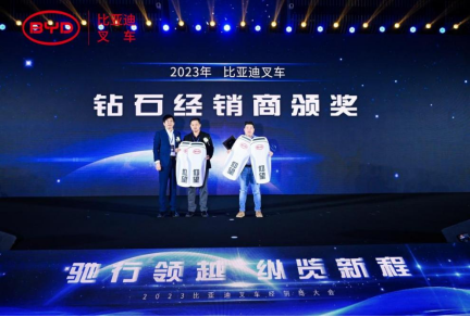 2023比亞迪叉車經(jīng)銷商大會(huì)圓滿收官,世恒機(jī)械再獲殊榮! 2023比亞迪叉車經(jīng)銷商大會(huì)圓滿收官,世恒機(jī)械再獲殊榮!